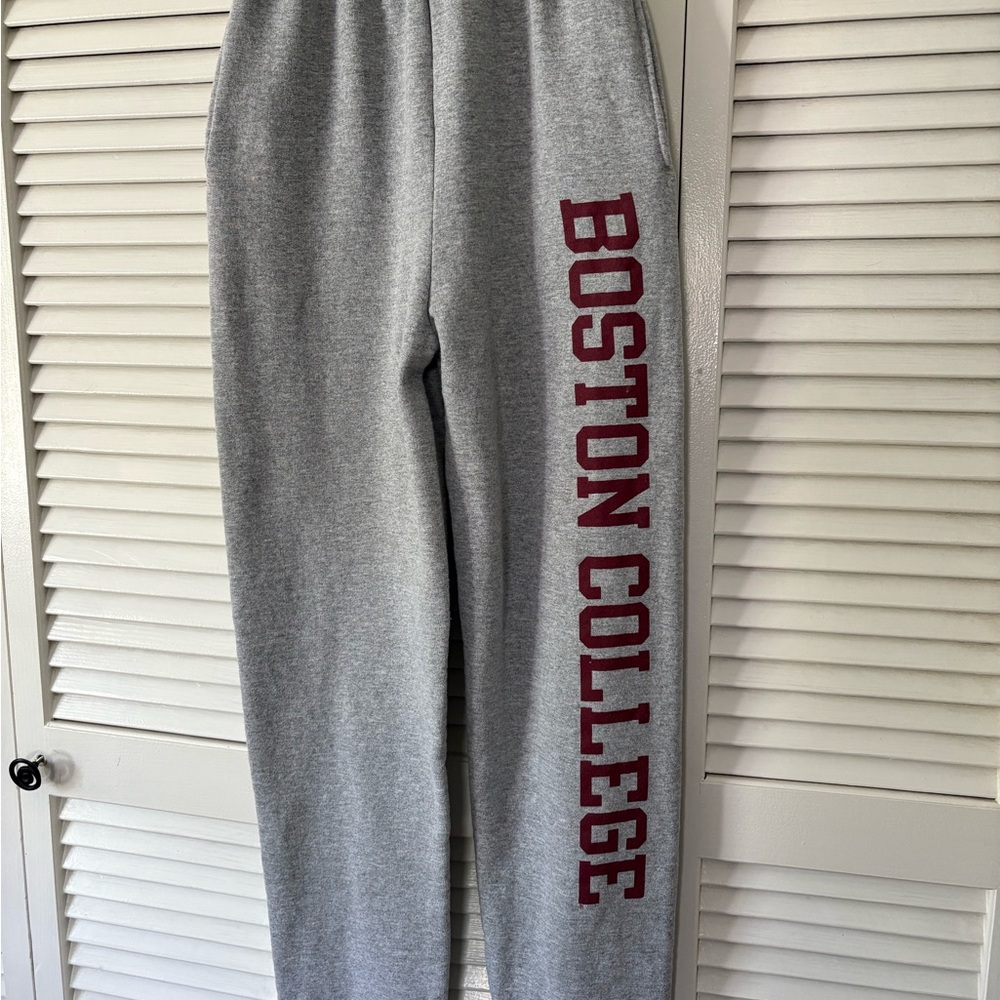Champion Women’s Gray Joggers with Maroon Text